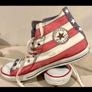 CONVERSE ALL STAR AMERICAN FLAG SNEAKERS SHOES